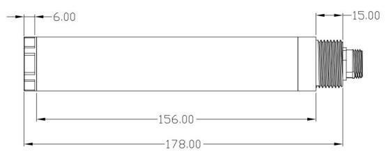 水質(zhì)在線cod濁度傳感器尺寸圖